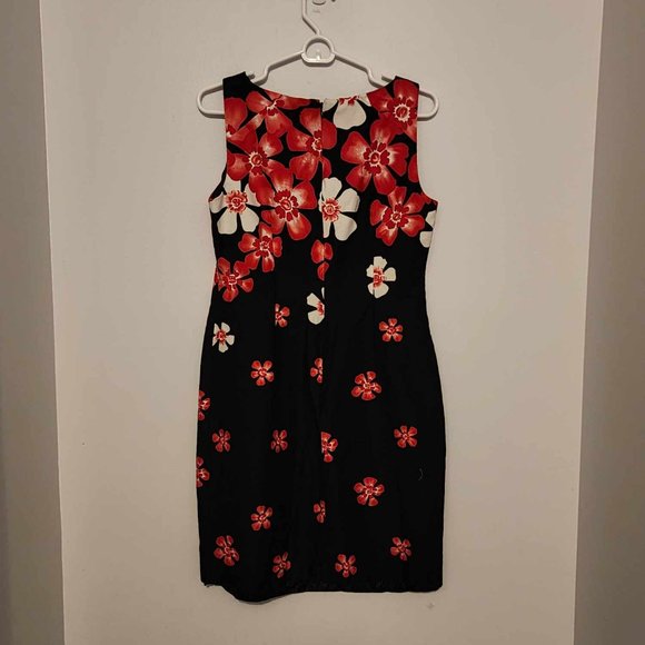 EUC Sandra Darren Floral Sleeveless lined dress - Picture 2 of 5